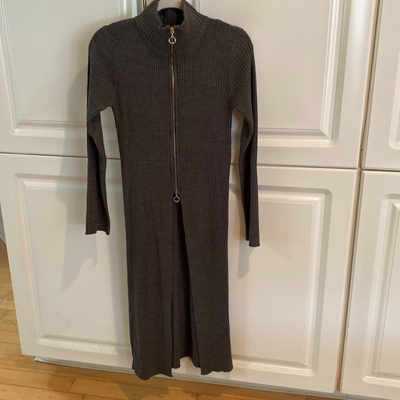 Double zip midi gray sweater by FATE LFD - Picture 4 of 5